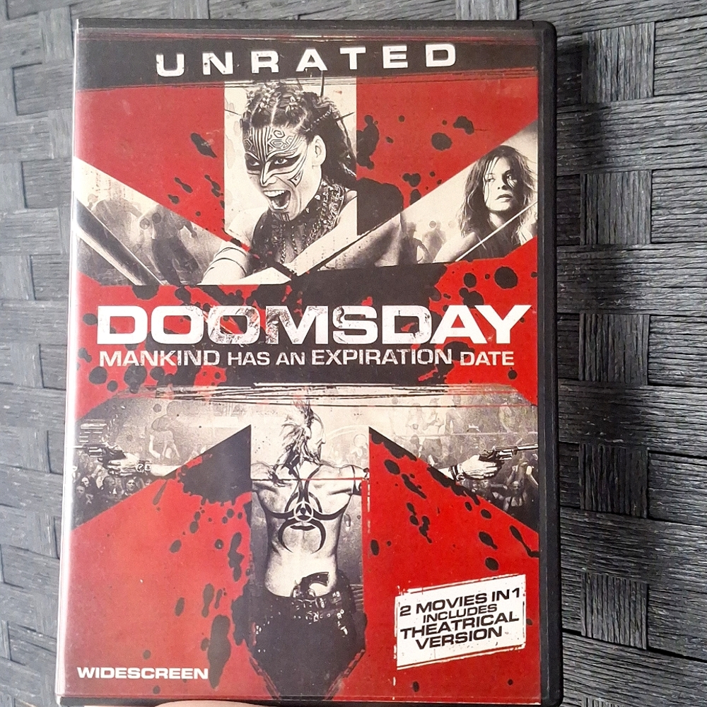 Doomsday DVD Movie Apocalypse Action Film Post Apocalyptic Epidemic